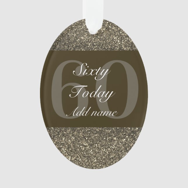 Dama especial personalizada de enfeite 60º (Frente)