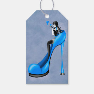 Dama Fashionista de Salto Alto Etiquetas para Pres