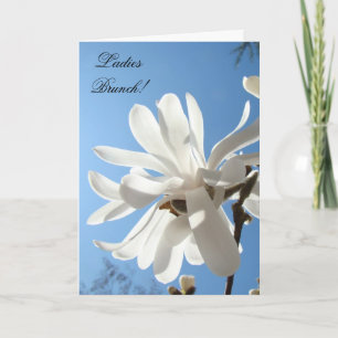 Damas Bruch Convites Cartões Magnolias Céu Azul