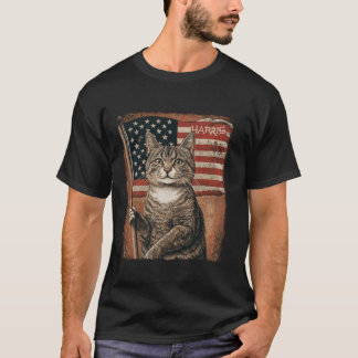 Damas De Gato Engraçadas Para A Camisa T Harris 20