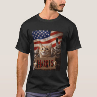 Damas De Gato Engraçadas Para A Camisa T Harris 20