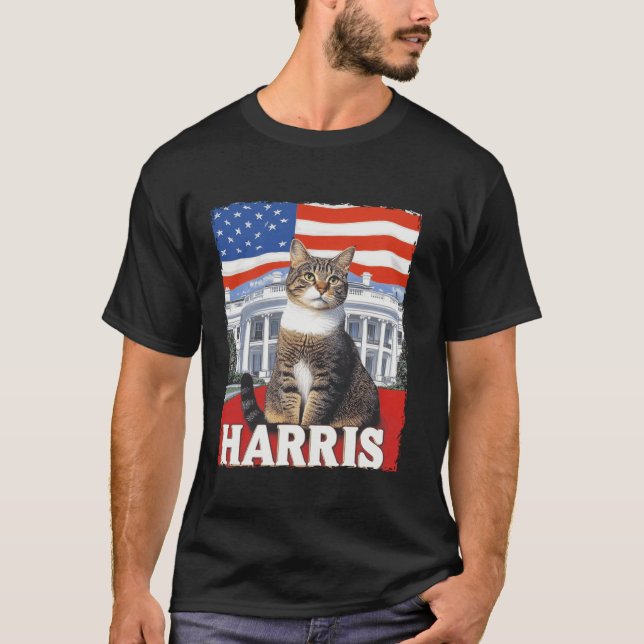 Damas De Gato Engraçadas Para A Camisa T Harris 20 (Frente)