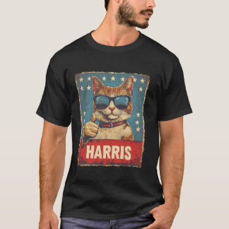 Damas De Gato Engraçadas Para A Camisa T Harris 20