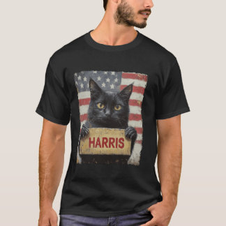 Damas De Gato Engraçadas Para A Camisa T Harris 20