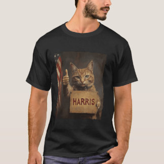 Damas De Gato Engraçadas Para A Camisa T Harris 20
