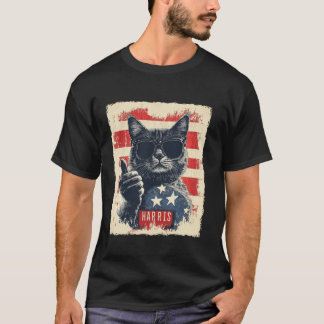Damas De Gato Engraçadas Para A Camisa T Harris 20