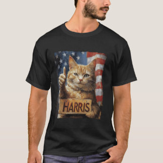 Damas De Gato Engraçadas Para A Camisa T Harris 20