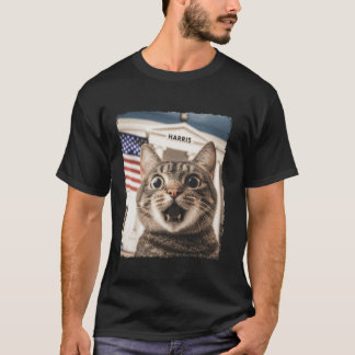 Damas De Gato Engraçadas Para A Camisa T Harris 20