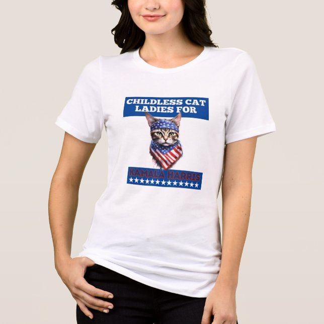 Damas De Gato Isoladas Para Kamala Harris (Frente)