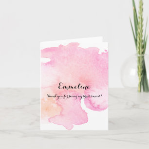 Damas de honra Agradecimento Pretty Pink Peach Aqu