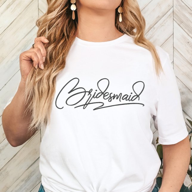 Damas de Honra Nome Personalizado (Bridesmaid Shirt)