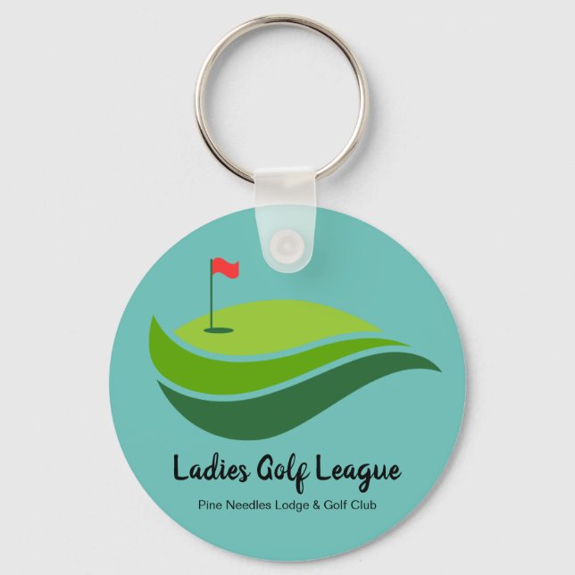 Damas do Partido da Liga de Golfe Favor Chaveiro (Frente)