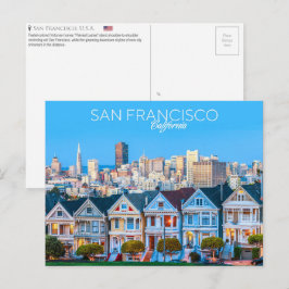 Damas Pintadas, San Francisco, EUA. Cartão Postal