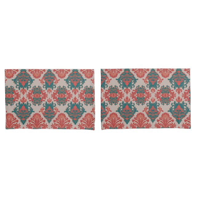Damasceno Teal & Cobre  (Frente - conjunto)