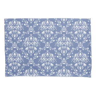 Damasco Azul e Branco
