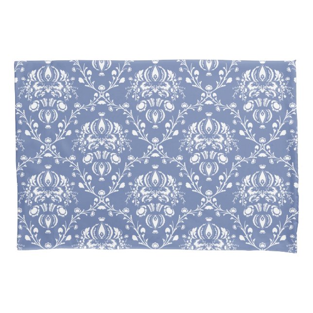 Damasco Azul e Branco (Frente-Esquerda)