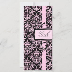 Damasco cor-de-rosa do Liquorice de 311 Julianna