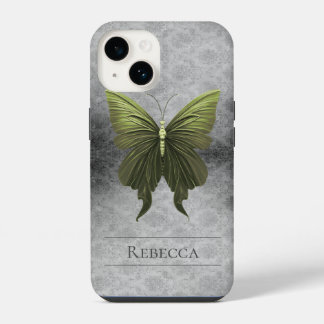 Damasco de Borboleta Verde