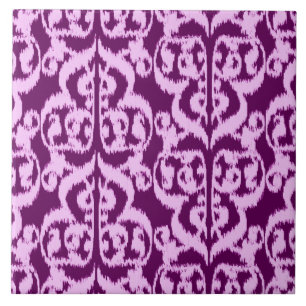 Damasco do Moorish de Ikat - roxo e orquídea