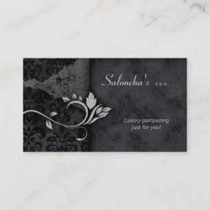 Damasco envelhecido cinzas do preto do cartão de