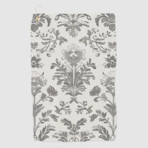 Damasco Floral Branco Vitoriano Vintage