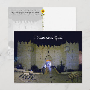 Damasco Gate, Jerusalém, Israel - cartão postal