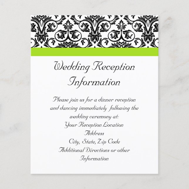 Damasco Preto/Branco com Faixa de Destaque Verde C (Frente)