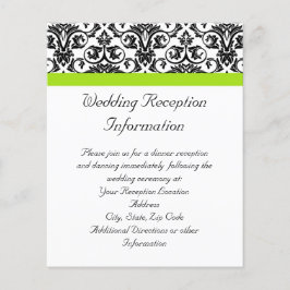 Damasco Preto/Branco com Faixa de Destaque Verde C