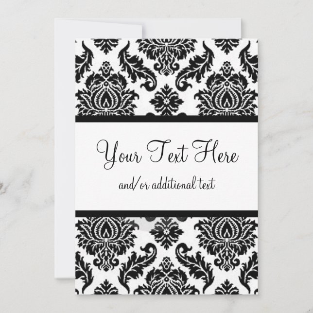 Damasco Preto e Branco (Frente)