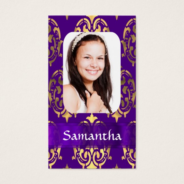 Damasco roxo e ouro (Frente)