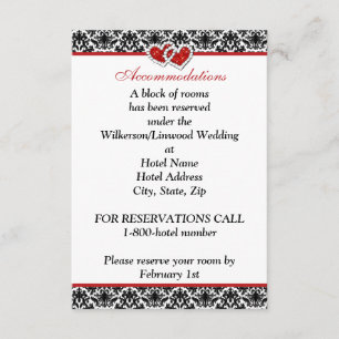 Damasco vermelho branco preto, placa de inserção d