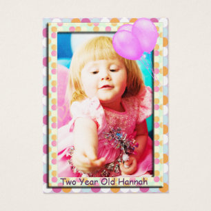Damask 2 Year Girls Birthday Cartões com fotos