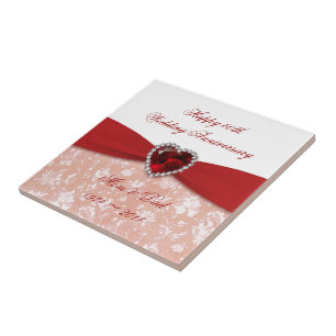 Damask 40ª Design de Aniversário de Casamento