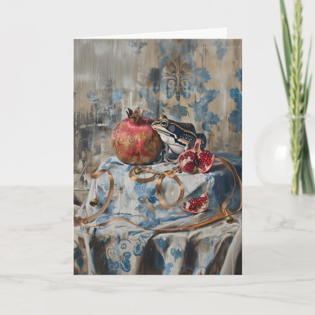 Damask - Cartão de Saudação Dobrado (Frente)