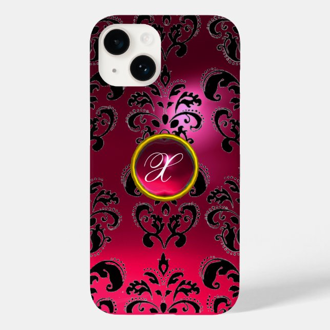DAMASK GEM MONOGRAM rosa (Verso)