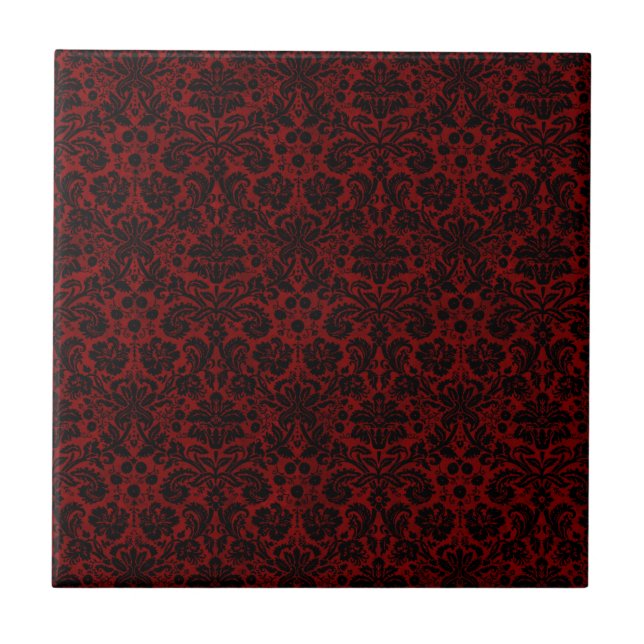 Damask Maroon Black (Frente)