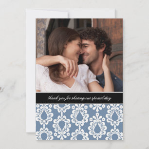 Damask Obrigado Notas {Blue}