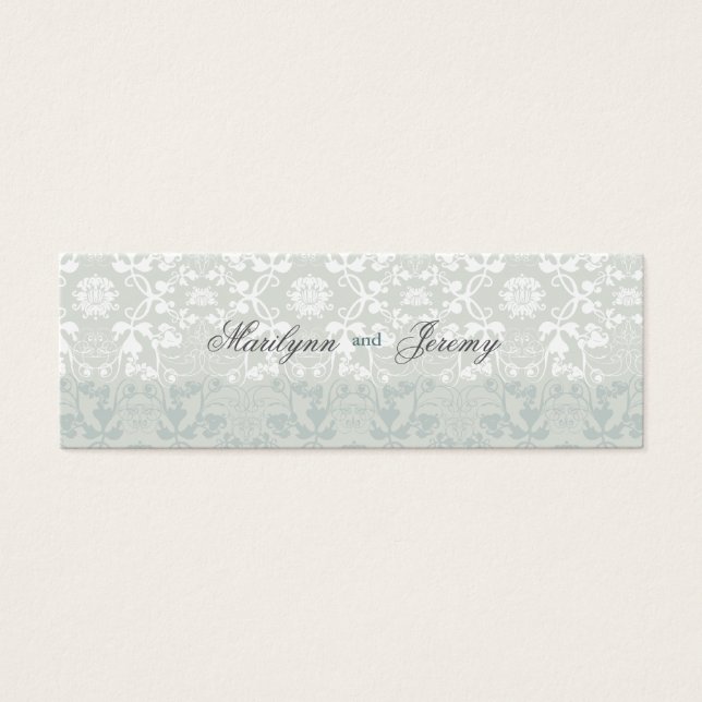 Damask Swirls Lace Dream Personalizado Obrigado Et (Frente)