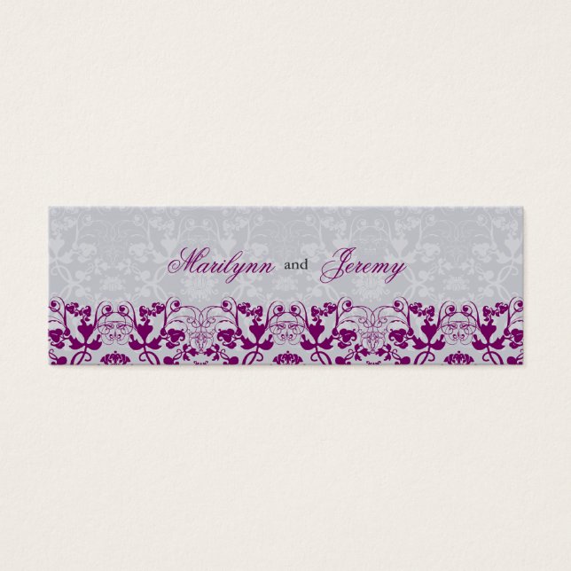 Damask Swirls Lace Orchid Muito Obrigado (Frente)