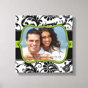 Damask Your Photo Canvas