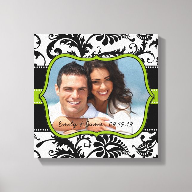 Damask Your Photo Canvas (Frente)