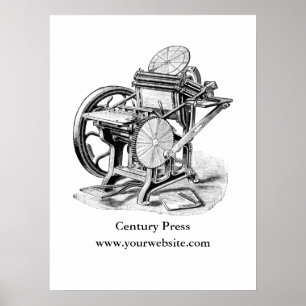 Damon & Peets letterpress impressão poster