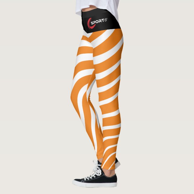 Damonti Sportjura Zebra Leggings Laranja (Esquerda)