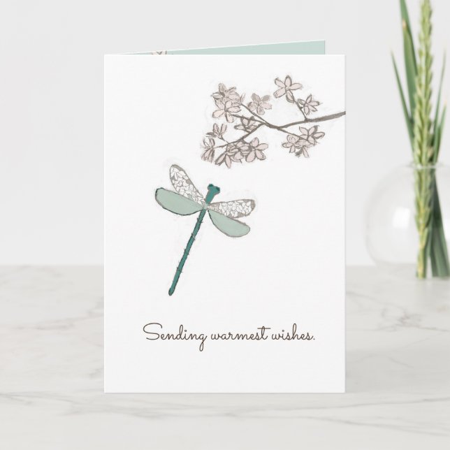 Damselfly Qualquer Cartão De Saudação Personalizáv (Frente)