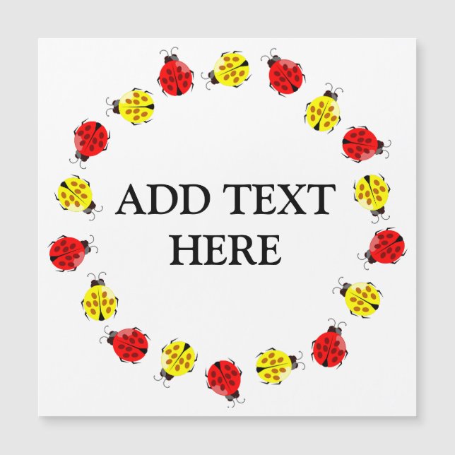 Damybugs De Cartoon Bonito, Vermelho E Amarelo (Frente)