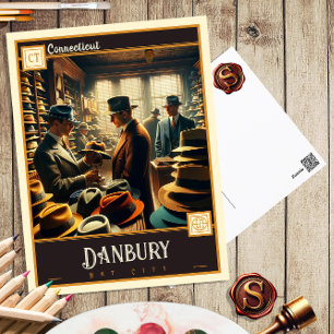 Danbury, Connecticut   Cartão postal Vintage