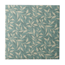 Dança Botânica Elegante Foliage Beige Teal