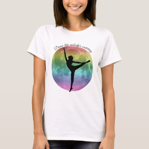 Dança camiseta "Dançador da Lua Arco-íris"