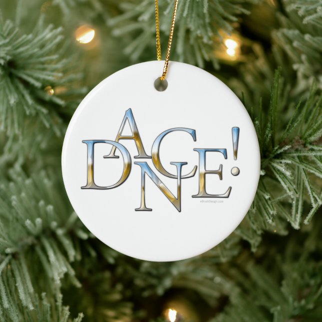 Dança! (Cromo) Ornamento Cerâmico (Árvore)