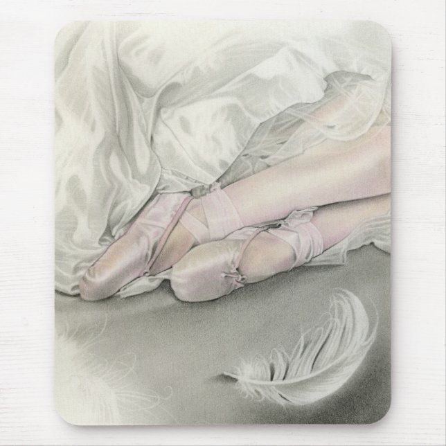 Dança da bailarina da cisne Mousepad (Frente)